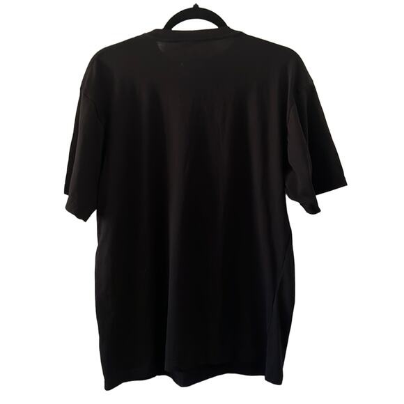 Muskogee Mens Large Black Metallic Graphic Print Tee Shirt - Picture 3 of 7